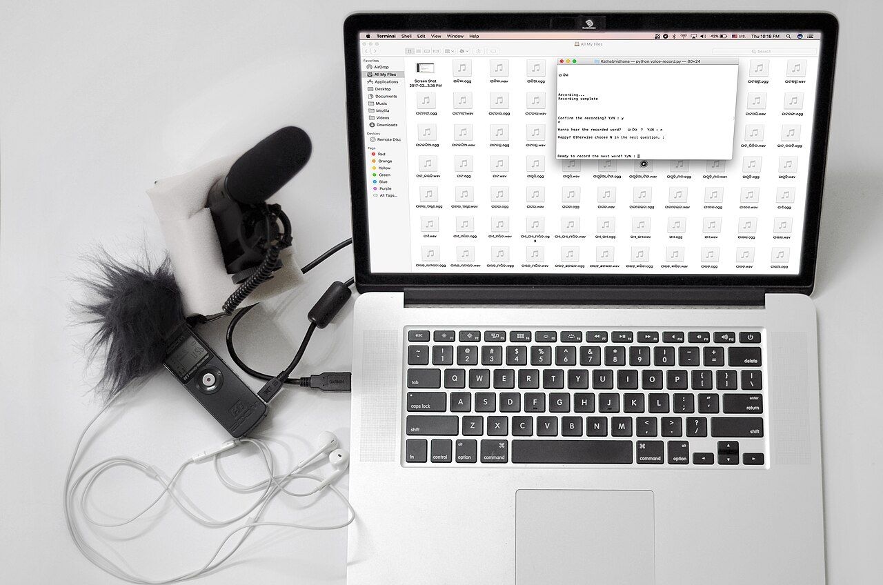 A home recording setup for the Kathabhidhana project that includes a Takstar SGC