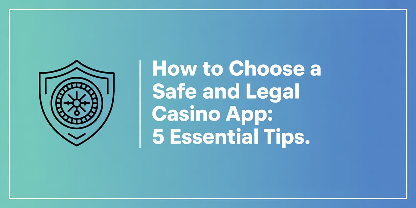 How to Choose a Safe and Legal Casino App: 5 Essential Tips